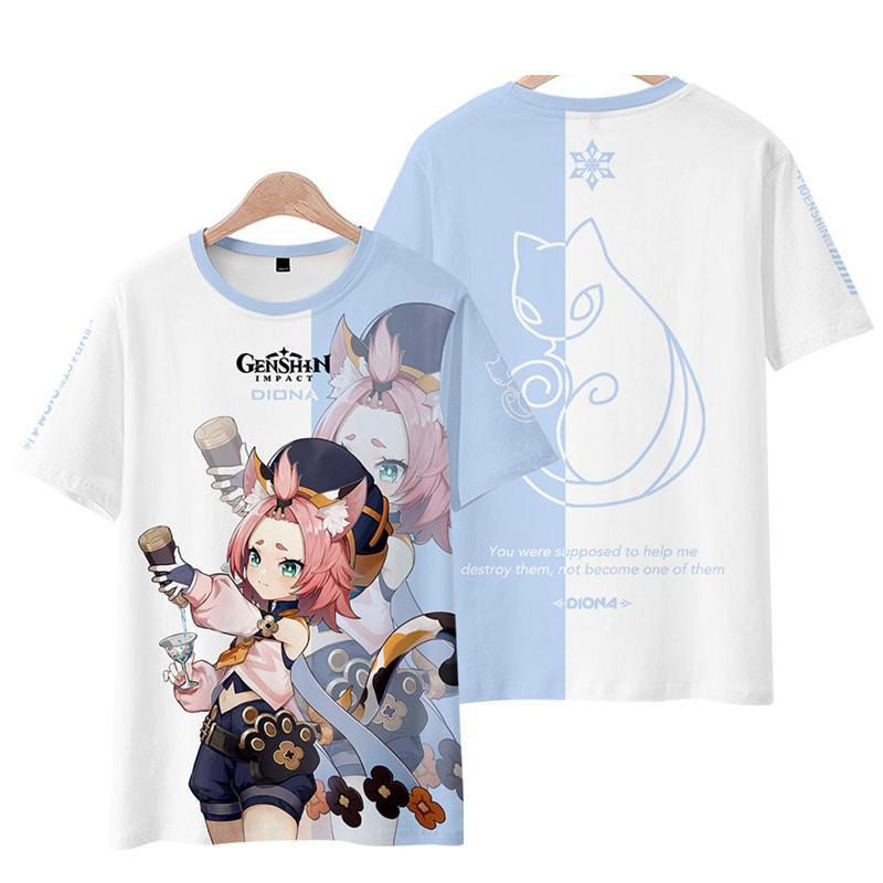 Genshin Impact Diona T-shirt Cosplay Costume