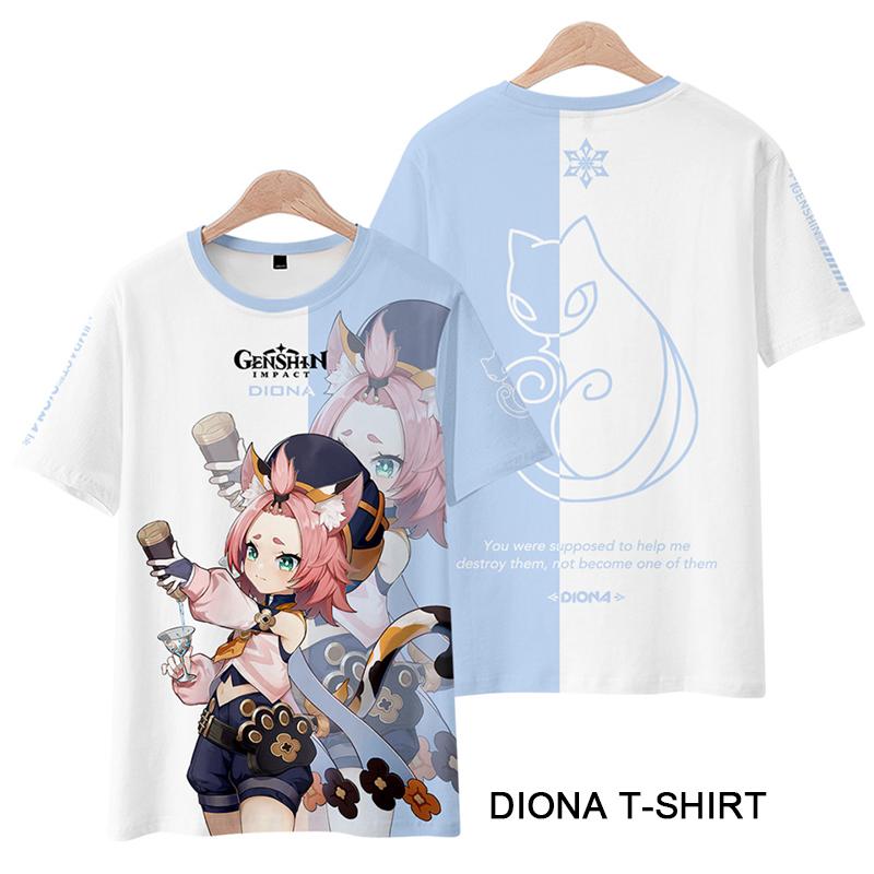 Genshin Impact Diona T-shirt Cosplay Costume