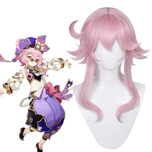 Game Genshin Impact Sumeru Dori Pink Cosplay Wigs