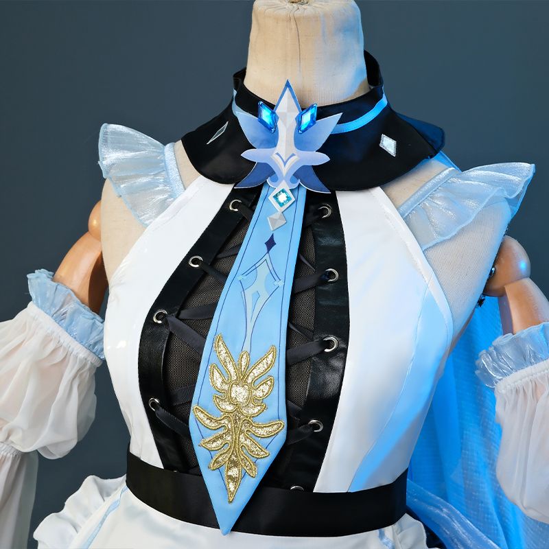 Genshin Impact Eula Cosplay Costume Maid Fanart Cosplay Costume