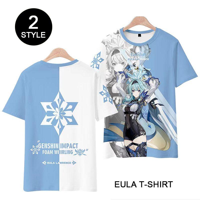 Inspired by Genshin Impact Eula T-shirt Cosplay Costume