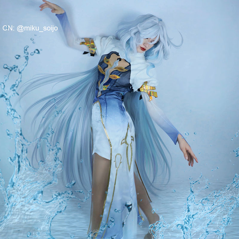 Genshin Impact Focalors Cosplay Costume