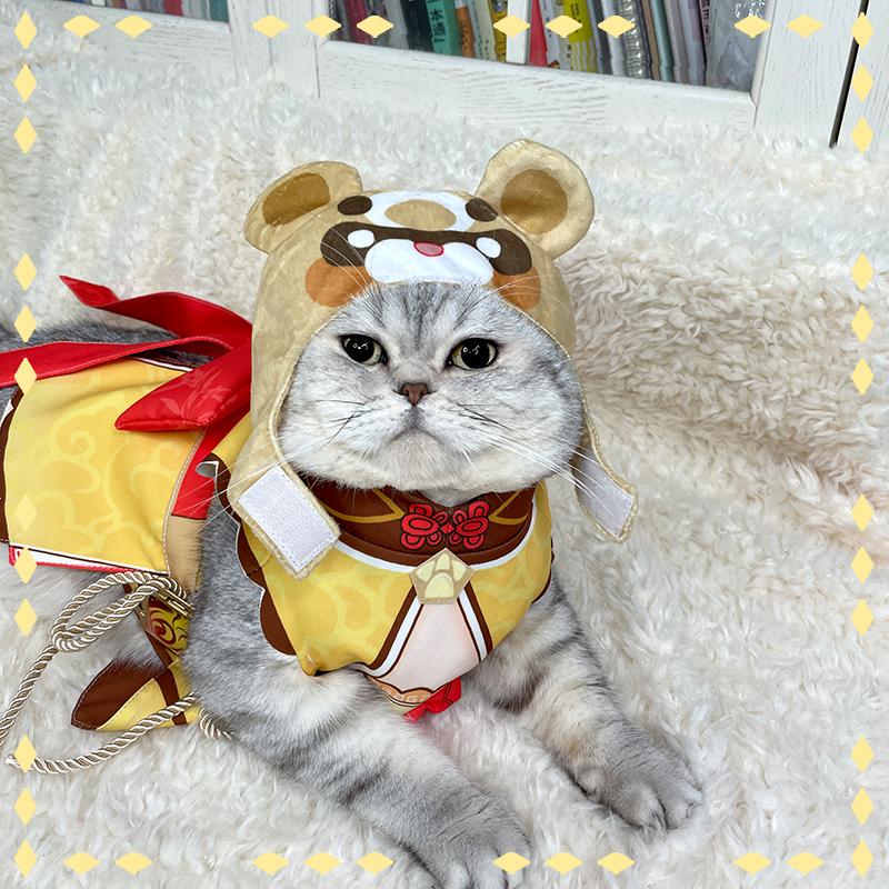 Genshin Impact Guoba Hat Cat Cosplay Costume