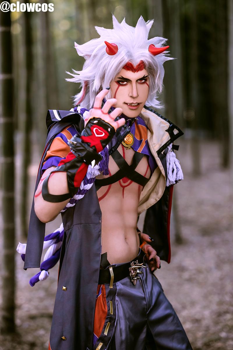 【Last Batch】【Ready To Ship】Genshin Impact Arataki Itto Cosplay Costume