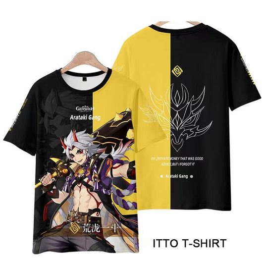 Genshin Impact Arataki Itto T-shirt Cosplay Costume