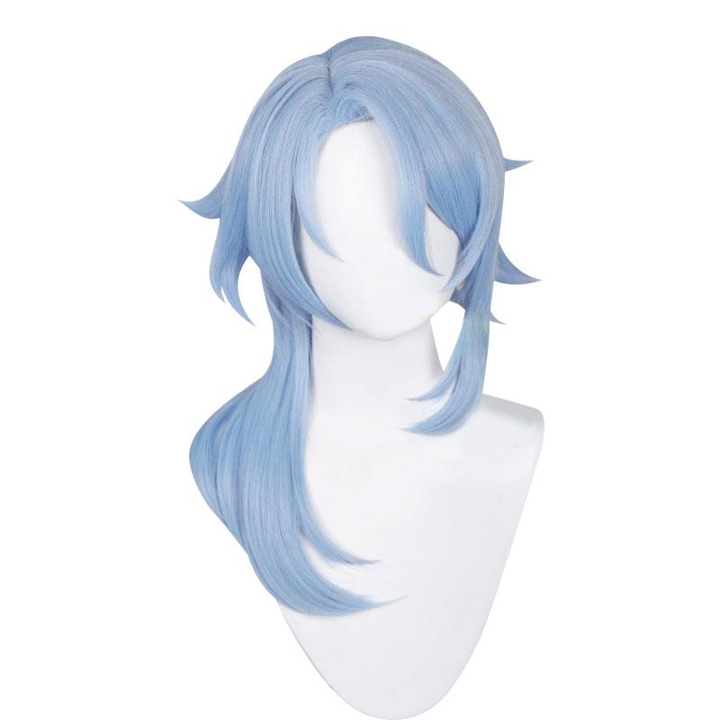 Genshin Impact Kamisato Ayato Light Blue Cosplay Wigs