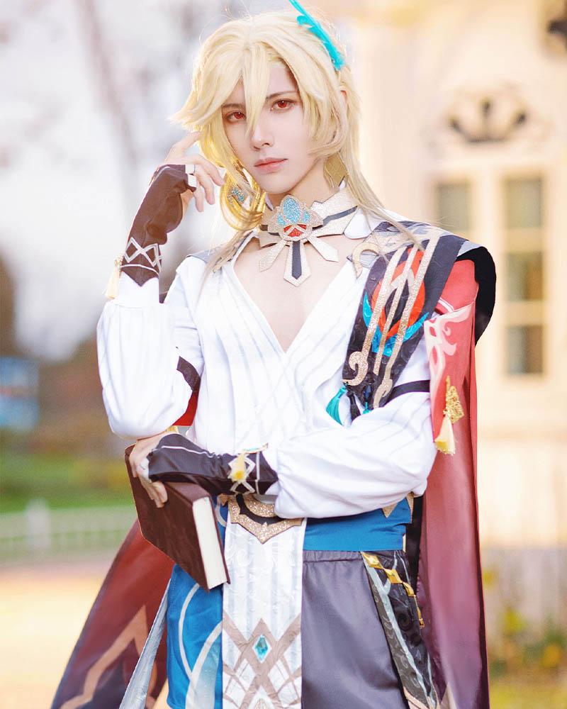 Genshin Impact Sumeru Kaveh Blonde Cosplay Wigs