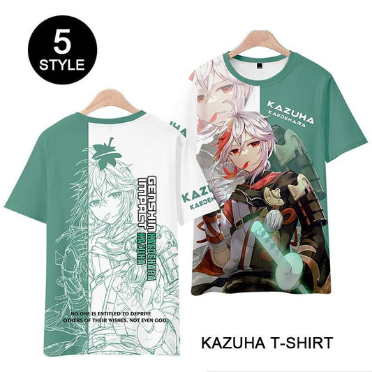 Genshin Impact Kazuha T-shirt Cosplay Costume