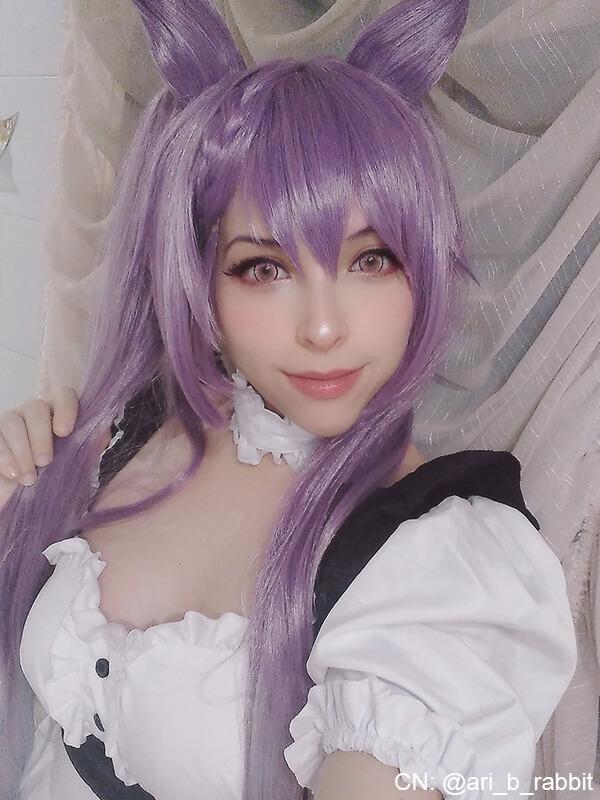 Game Genshin Impact Keqing Mixed Purple Ponytail Cosplay Wigs