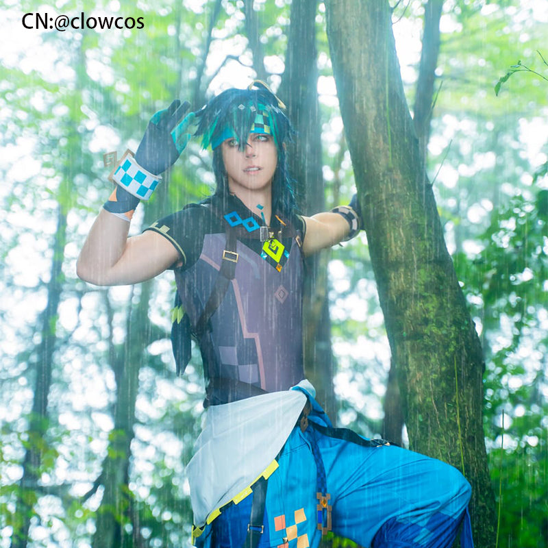 Genshin Impact Kinich Cosplay Wig