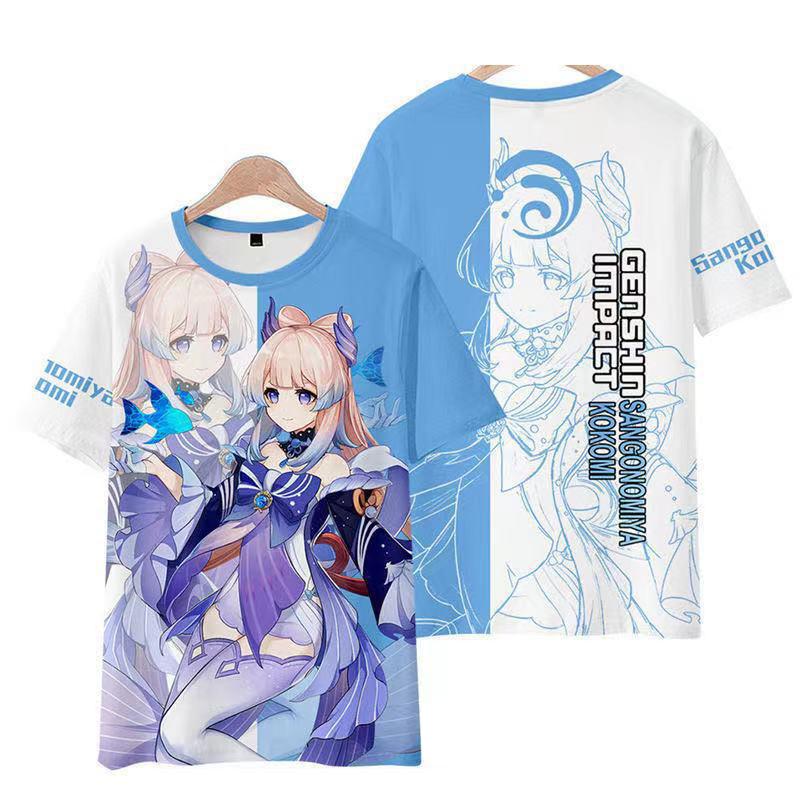 Genshin Impact Kokomi T-shirt Cosplay Costume