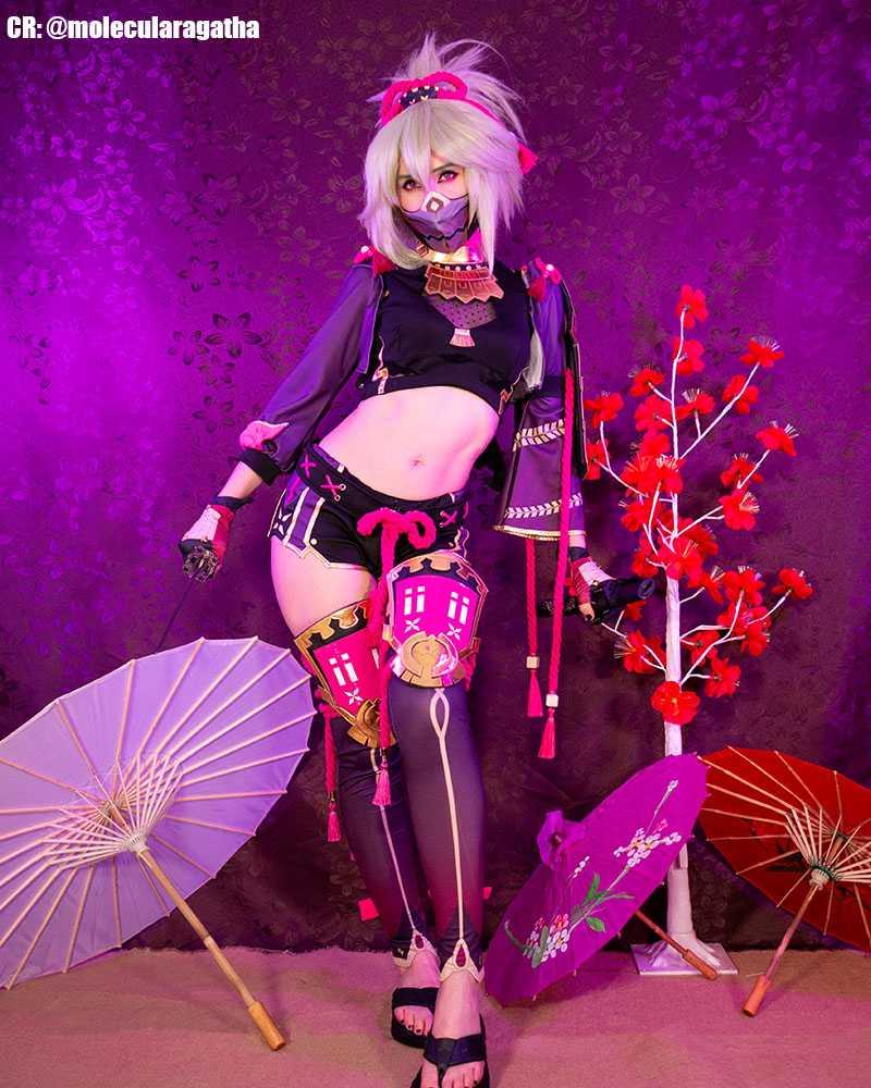 Genshin Impact Kuki Shinobu Cosplay Costume