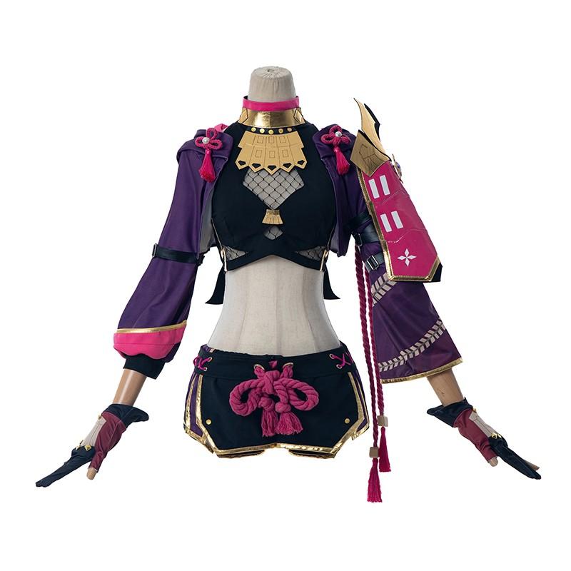 Genshin Impact Kuki Shinobu Cosplay Costume