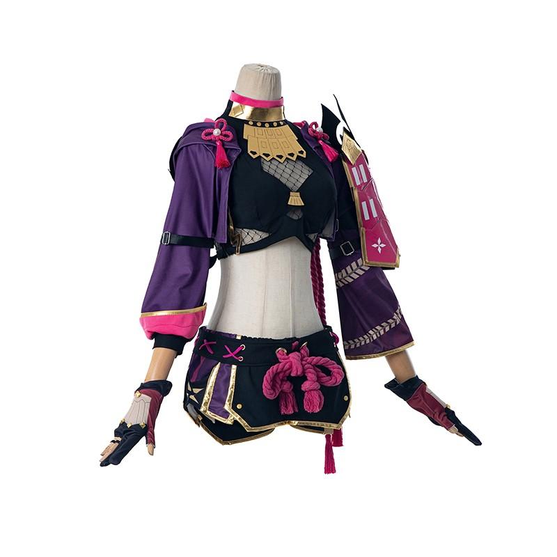 Genshin Impact Kuki Shinobu Cosplay Costume