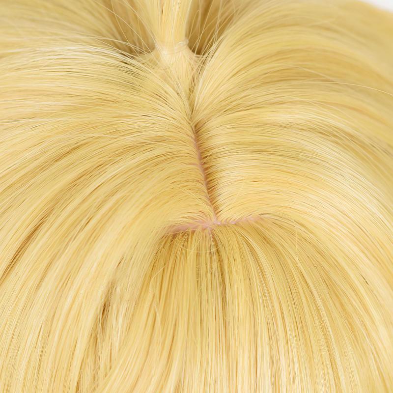 Genshin Impact Mika Blonde Mixed Light Brown Cosplay Wigs