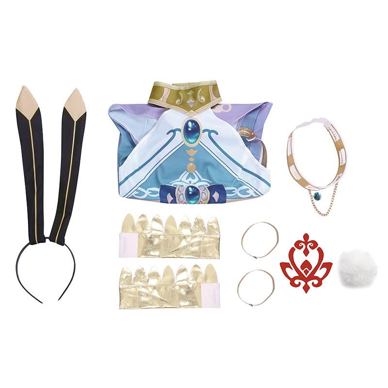 Genshin Impact Nilou Fanart Bunny Girl Cosplay Costume Style3