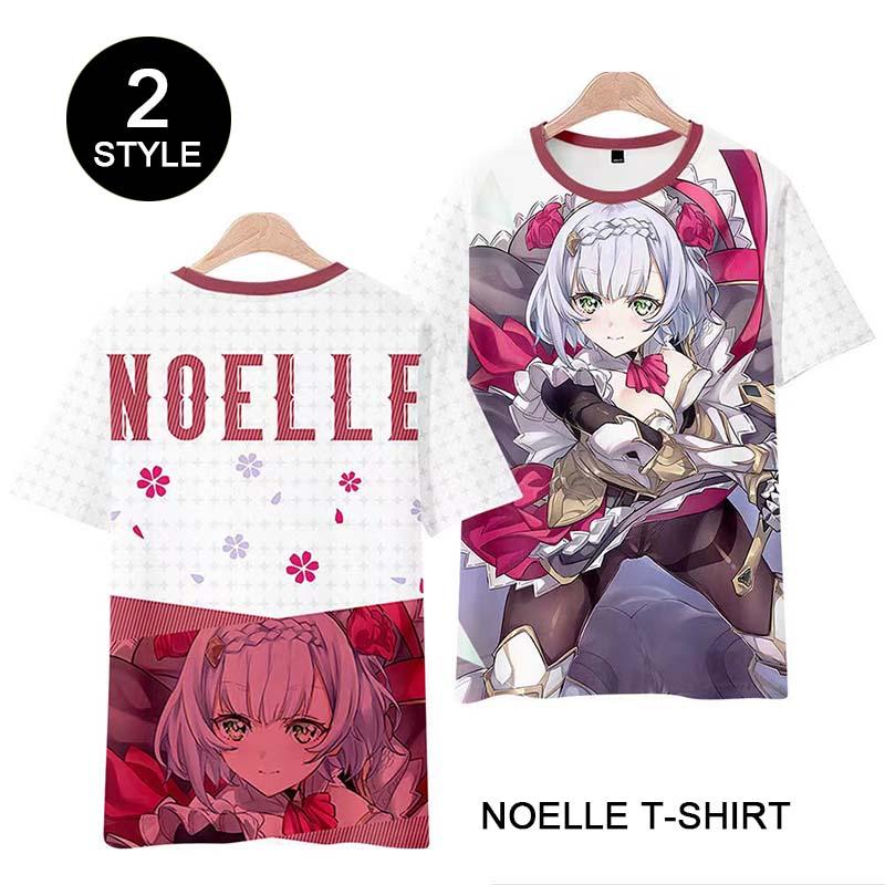 Genshin Impact Noelle T-shirt Cosplay Costume