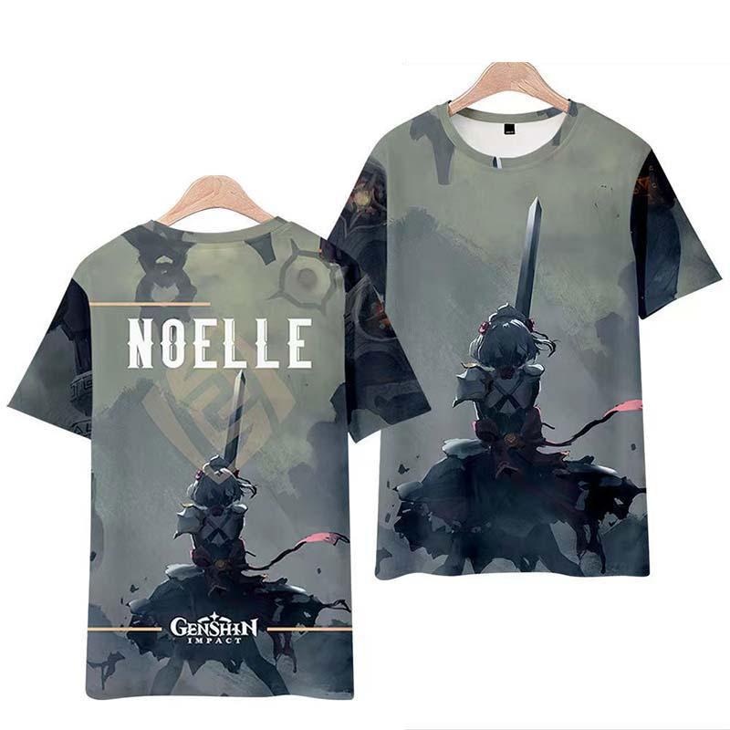 Genshin Impact Noelle T-shirt Cosplay Costume