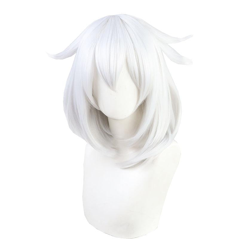 Genshin Impact Paimon Silver Cosplay Wigs