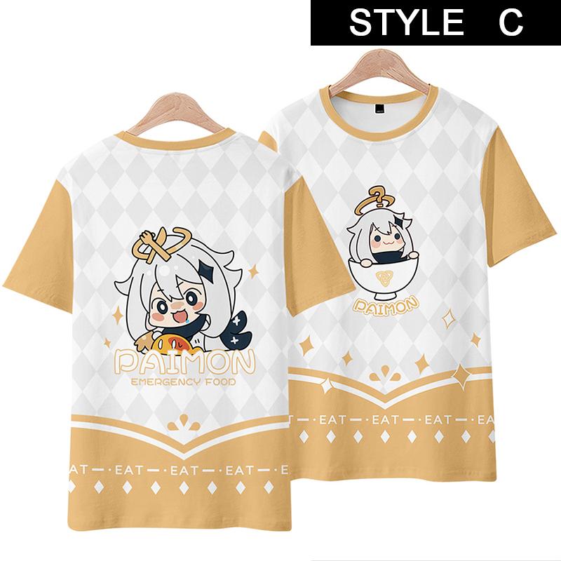 Genshin Impact Paimon T-shirt Cosplay Costume