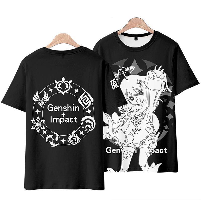 Genshin Impact Paimon T-shirt Cosplay Costume