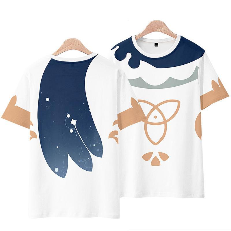 Genshin Impact Paimon T-shirt Cosplay Costume