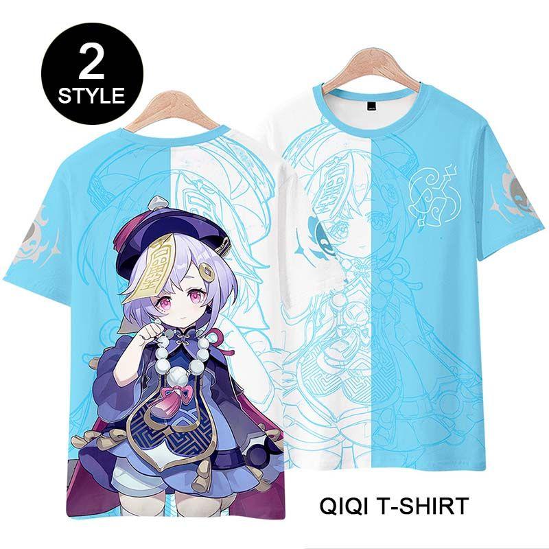 Genshin Impact Qiqi T-shirt Cosplay Costume