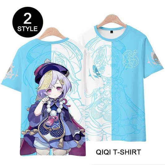 Genshin Impact Qiqi T-shirt Cosplay Costume