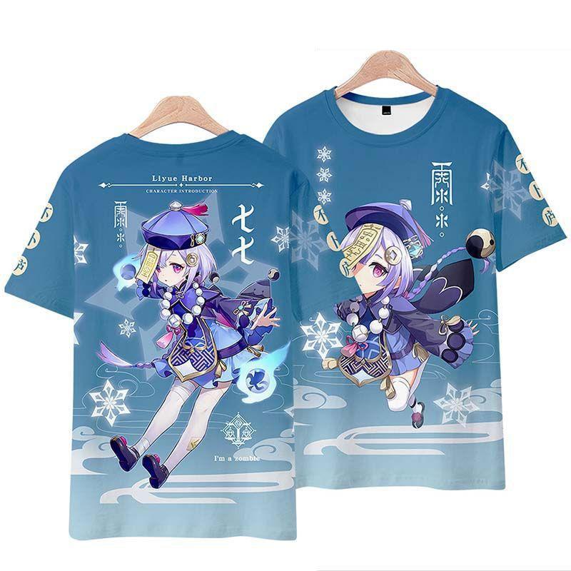 Genshin Impact Qiqi T-shirt Cosplay Costume