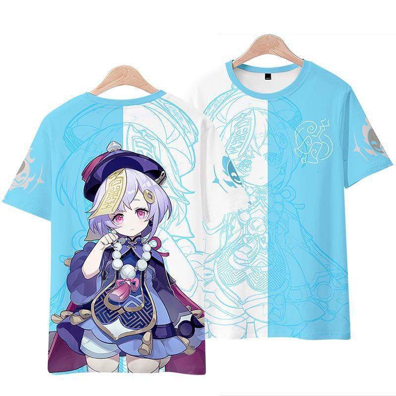 Genshin Impact Qiqi T-shirt Cosplay Costume