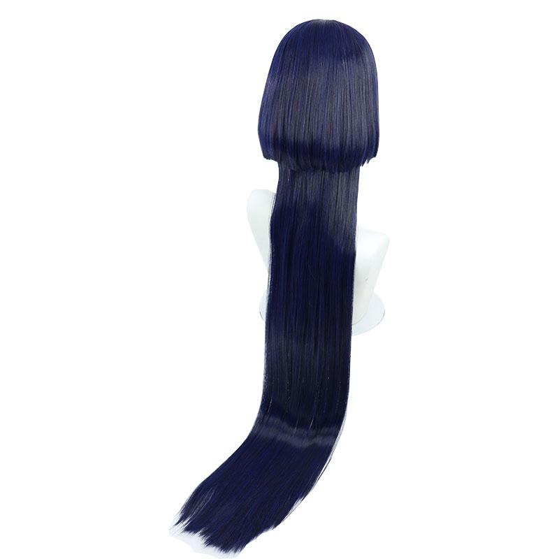 Genshin Impact Scaramouche Long Dark Bule Cosplay Wigs