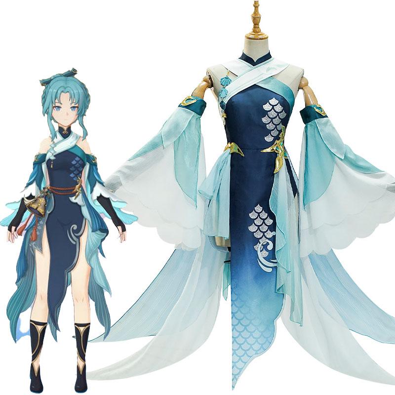 Genshin Impact Streetward Rambler Madame Ping Cosplay Costume
