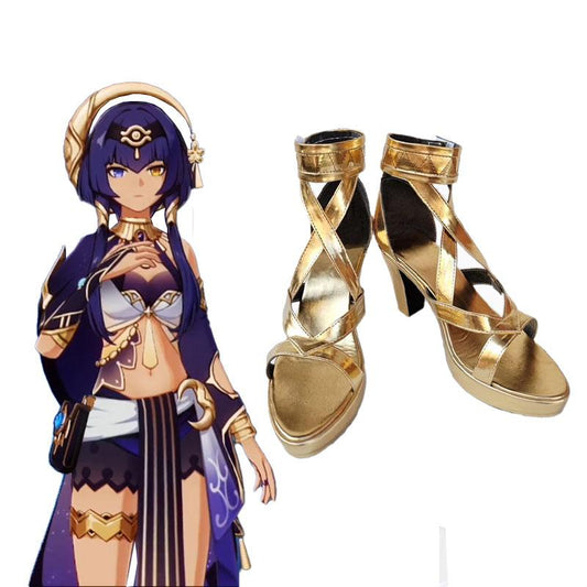 Genshin Impact Sumeru Candace Cosplay Shoes