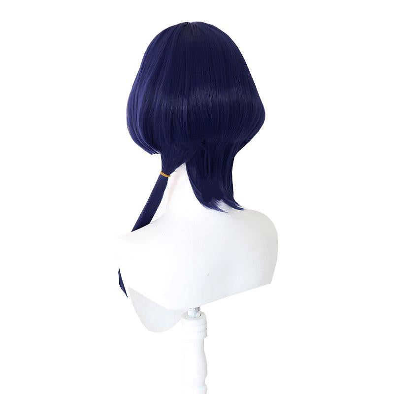 Genshin Impact Sumeru Candace Dark Blue Cosplay Wigs