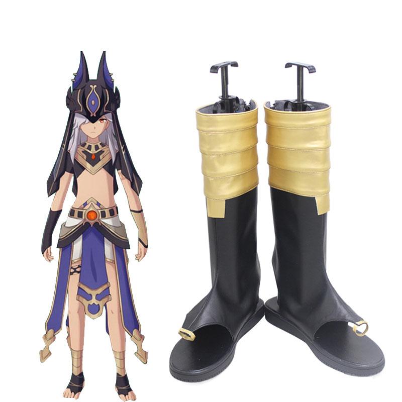 Genshin Impact Sumeru Cyno Cosplay Shoes