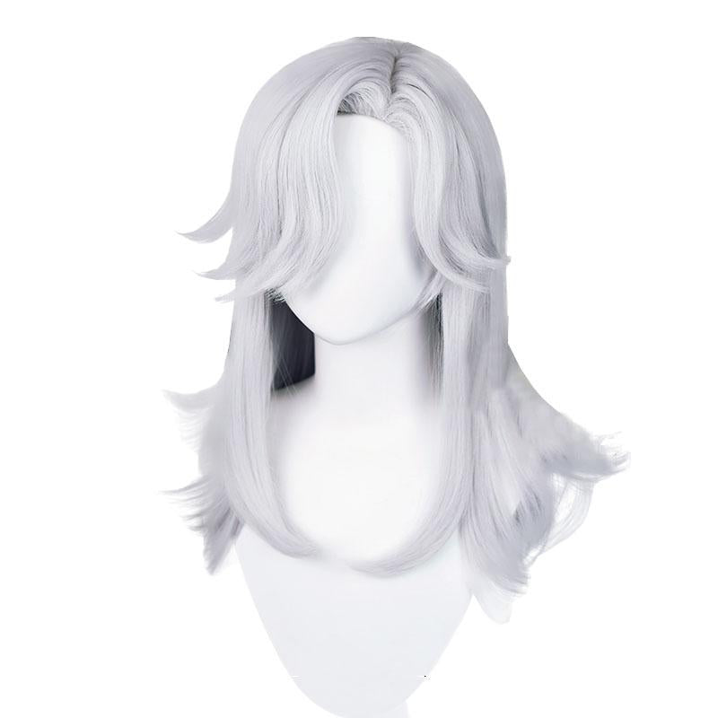 Genshin Impact Sumeru Cyno Silver Cosplay Wigs