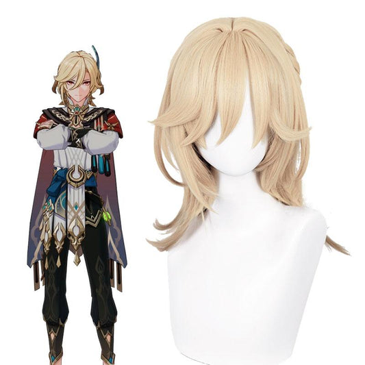 Genshin Impact Sumeru Kaveh Blonde Cosplay Wigs