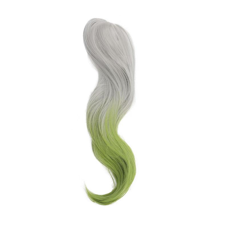 Genshin Impact Nahida Grey Mixed Green Cosplay Wigs