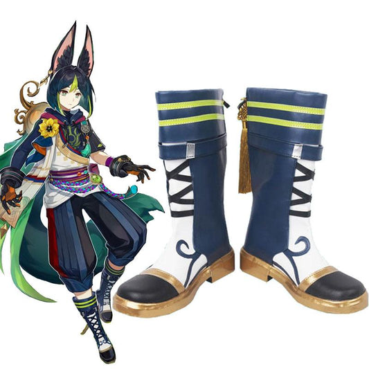 Genshin Impact Sumeru Tighnari Cosplay Shoes
