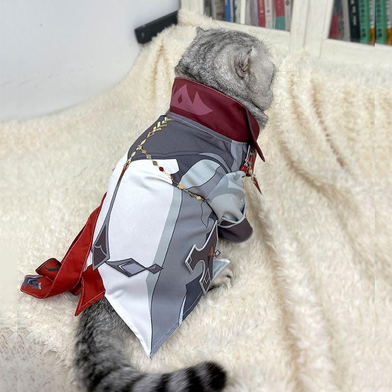 Genshin Impact Tartaglia Cat Cosplay Costume