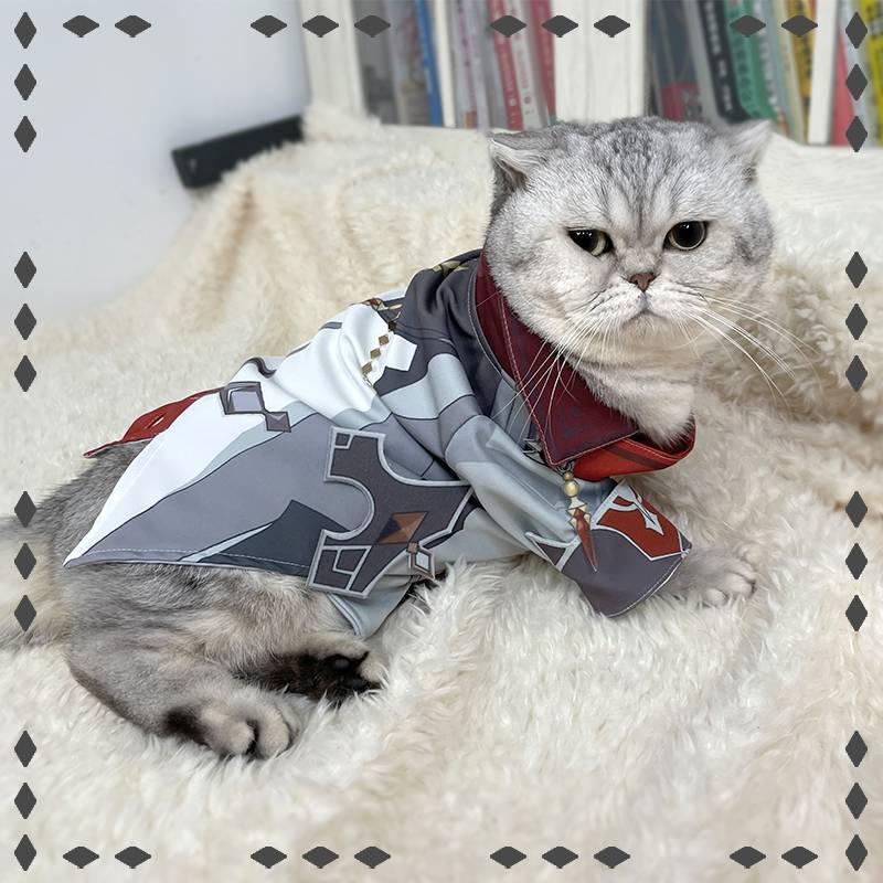 Genshin Impact Tartaglia Cat Cosplay Costume