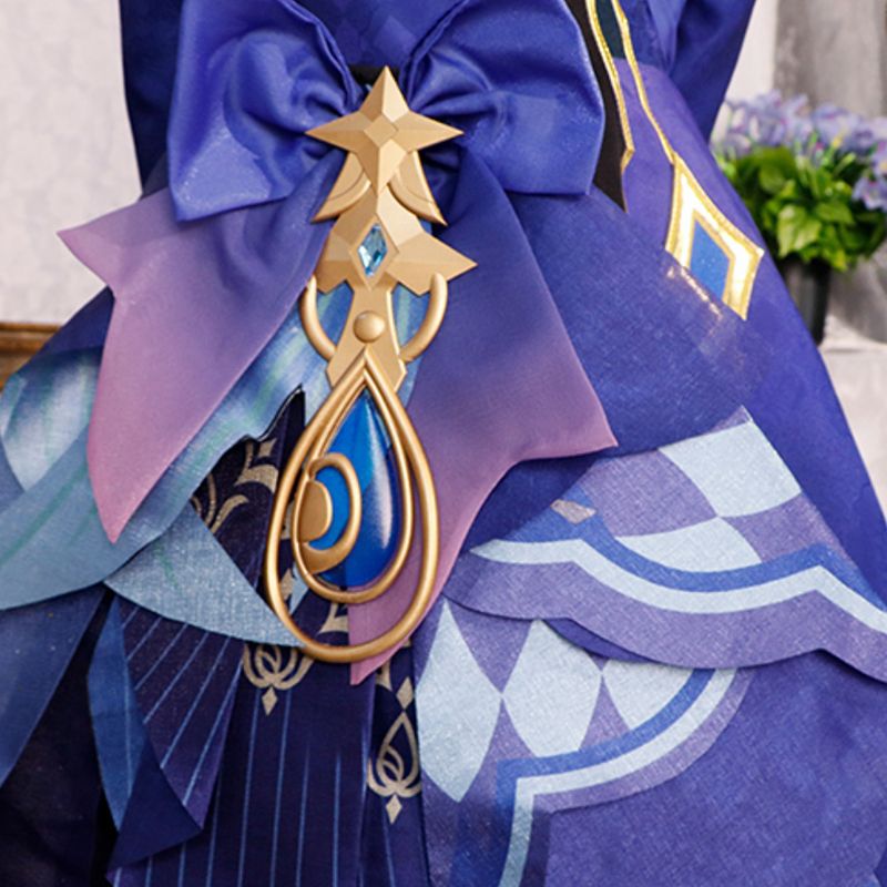 Genshin Impact The Hydro Archon Dark Fontaine Focalors Cosplay Costume
