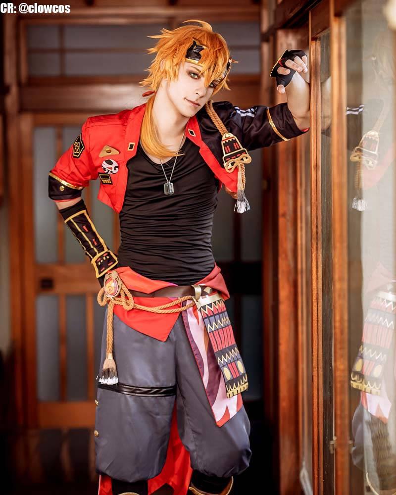 Genshin Impact Tohma Thoma Cosplay Costume