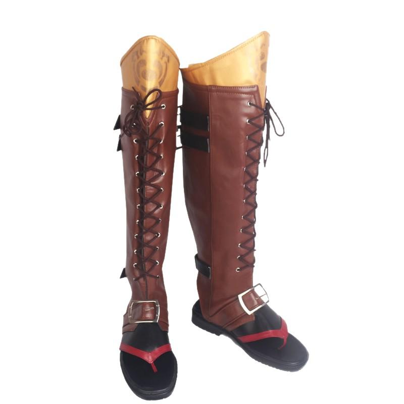 Genshin Impact Tohma Golden Cosplay Shoes