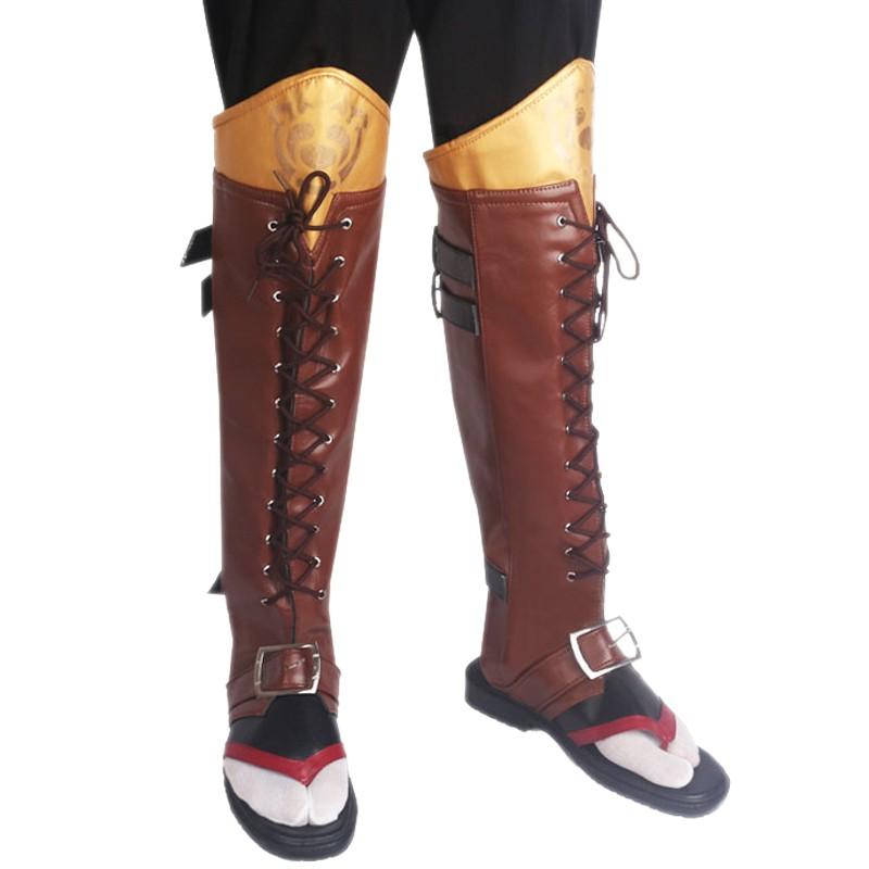 Genshin Impact Tohma Golden Cosplay Shoes