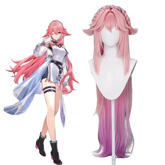Genshin Impact Yae Miko TK Collaboration Cosplay Wig