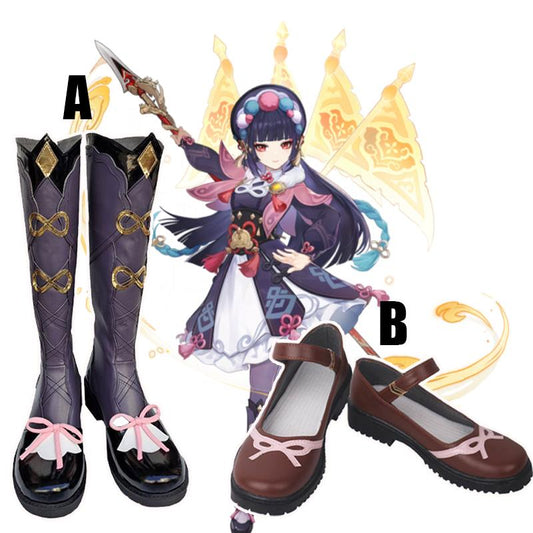 Game Genshin Impact Yunjin Cosplay Shoes 2 Styles