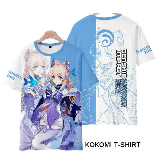Genshin Impact Kokomi T-shirt Cosplay Costume