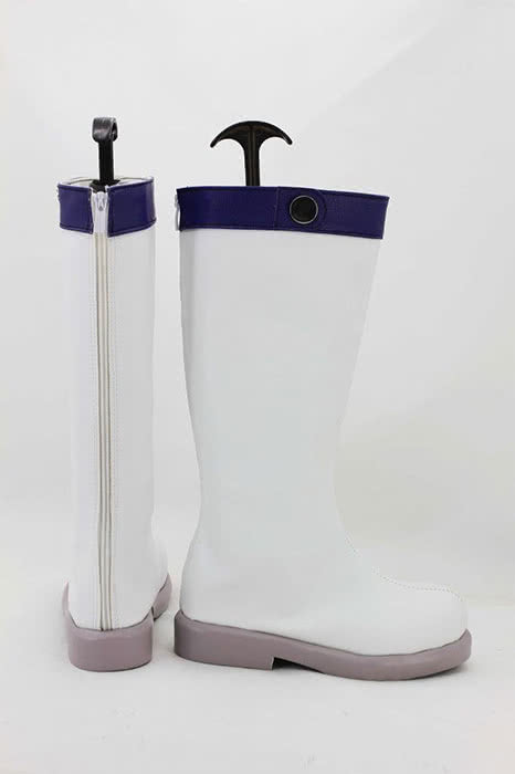 Fairy Tail Anime Lucy Heartfilia Cosplay Shoes White Boots