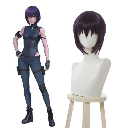 Ghost in the Shell SAC 2045 Kusanagi Motoko Short Purple Wigs